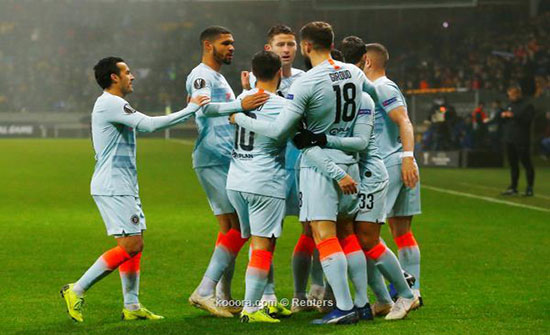 بالفيديو : تشيلسي يضمن تأهله بانتصار صعب في الدوري الأوروبي بالفيديو : تشيلسي يضمن تأهله بانتصار صعب في الدوري الأوروبي