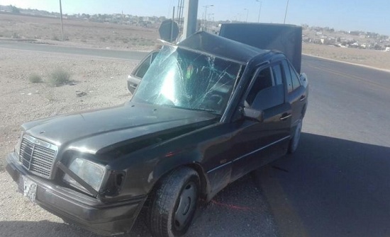 بالصور : اصابة في حادث سير بالموقر بالصور : اصابة في حادث سير بالموقر