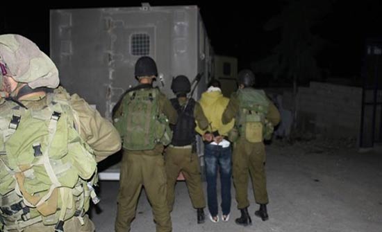 الاحتلال يعتقل 16 فلسطينيا الاحتلال يعتقل 16 فلسطينيا