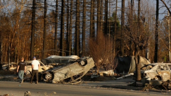 31 قتيلا ومئات المفقودين جراء حرائق الغابات في كاليفورنيا 31 قتيلا ومئات المفقودين جراء حرائق الغابات في كاليفورنيا