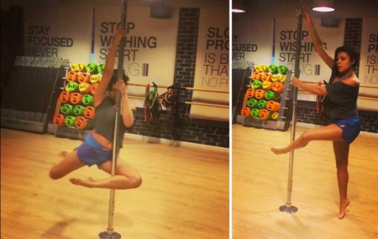 شاهد… ناهد السباعي تتدرب على pole dance بالـ hot short شاهد… ناهد السباعي تتدرب على pole dance بالـ hot short