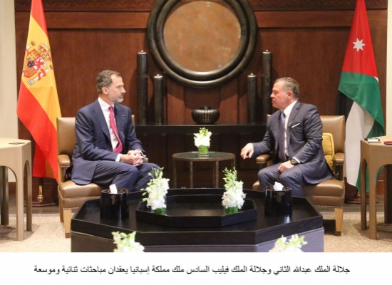 الملك والعاهل الإسباني يعقدان مباحثات ثنائية وموسعة الملك والعاهل الإسباني يعقدان مباحثات ثنائية وموسعة