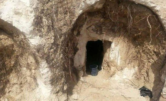 شخص يعثر على مقبرة أثرية في حديقة منزله شخص يعثر على مقبرة أثرية في حديقة منزله