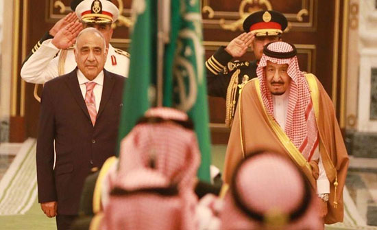 الملك سلمان يستقبل رئيس وزراء العراق الملك سلمان يستقبل رئيس وزراء العراق