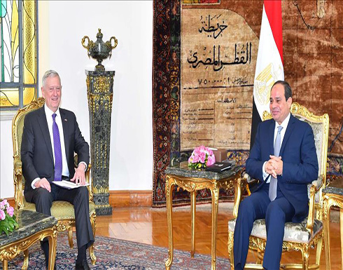 وزير الدفاع الأميركي يلتقي السيسي بالقاهرة وزير الدفاع الأميركي يلتقي السيسي بالقاهرة