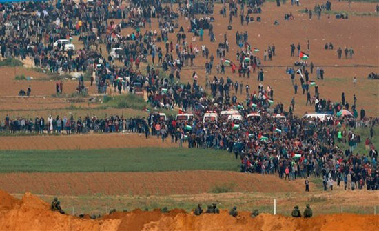 دعوات فلسطينية لصلاة العيد على حدود قطاع غزة دعوات فلسطينية لصلاة العيد على حدود قطاع غزة