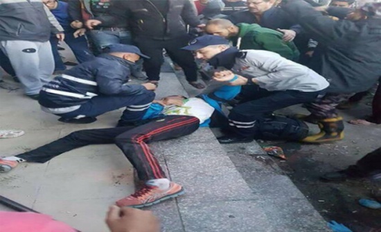 انفجار اسطوانة في نادي رياضي بالزرقاء (صور) انفجار اسطوانة في نادي رياضي بالزرقاء (صور)
