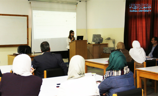 جامعة الزرقاء تقيم ورشة عمل حول كيفية استخدام قواعد البيانات جامعة الزرقاء تقيم ورشة عمل حول كيفية استخدام قواعد البيانات