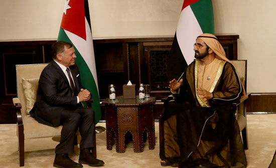 الملك يلتقي نائب رئيس دولة الإمارات العربية المتحدة الملك يلتقي نائب رئيس دولة الإمارات العربية المتحدة