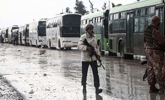 مركز المصالحة: خروج أكثر من 35 ألفا من المسلحين مع عائلاتهم من حمص مركز المصالحة: خروج أكثر من 35 ألفا من المسلحين مع عائلاتهم من حمص