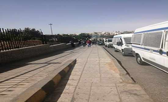 حملة امنية على البسطات في منطقة صويلح حملة امنية على البسطات في منطقة صويلح
