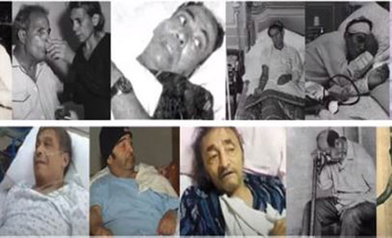 شاهد اخر اللحظات في حياة بعض الفنانين وهم على فراش المرض شاهد اخر اللحظات في حياة بعض الفنانين وهم على فراش المرض