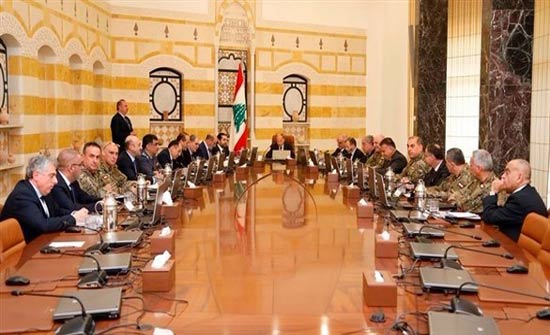 لبنان: المجلس الأعلى للدفاع يعطي الغطاء السياسي لمواجهة أي اعتداء إسرائيلي لبنان: المجلس الأعلى للدفاع يعطي الغطاء السياسي لمواجهة أي اعتداء إسرائيلي