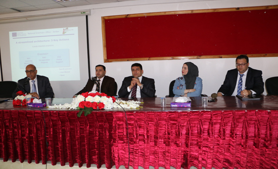 ندوة تعريفية في جامعة جرش عن برنامج ايراسموس بلس ندوة تعريفية في جامعة جرش عن برنامج ايراسموس بلس