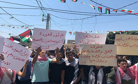 لبنان: مظاهرات حاشدة في مخيم البداوي احتجاجا على قرار وزير العمل لبنان: مظاهرات حاشدة في مخيم البداوي احتجاجا على قرار وزير العمل