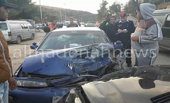 3 اصابات واحدة خطيرة بحادث تصادم على طريق كفرنجة 3 اصابات واحدة خطيرة بحادث تصادم على طريق كفرنجة