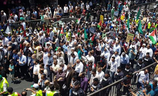 صورة : مسيرة وسط البلد ضد التطبيع وصفقة القرن صورة : مسيرة وسط البلد ضد التطبيع وصفقة القرن