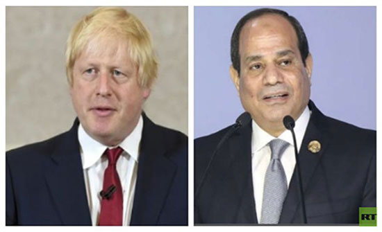 جونسون يهاتف السيسي ويؤكد دور مصر المحوري والفاعل جونسون يهاتف السيسي ويؤكد دور مصر المحوري والفاعل