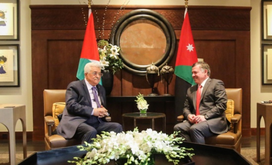 الملك يستقبل الرئيس الفلسطيني الملك يستقبل الرئيس الفلسطيني