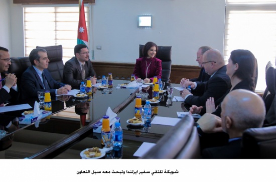 شويكة تلتقي سفير ايرلندا وتبحث معه سبل التعاون شويكة تلتقي سفير ايرلندا وتبحث معه سبل التعاون