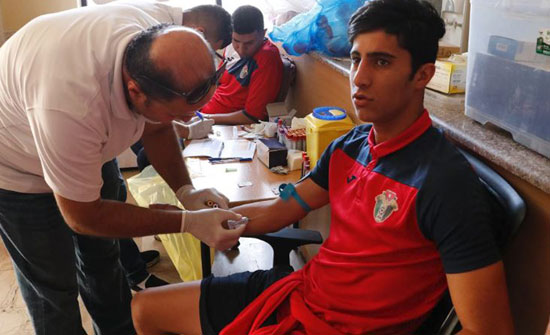فحوصات طبية للاعبي منتخب الشباب فحوصات طبية للاعبي منتخب الشباب
