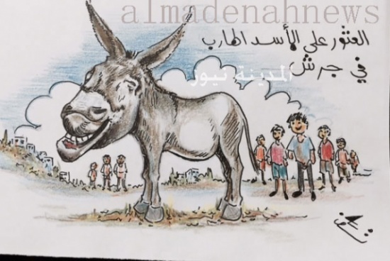 وأخيرا وجدوا حمار جرش الهارب وأخيرا وجدوا حمار جرش الهارب