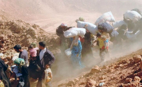وصول جميع نازحي مخيم حدلات إلى الركبان على الحدود السورية - الأردنية وصول جميع نازحي مخيم حدلات إلى الركبان على الحدود السورية - الأردنية