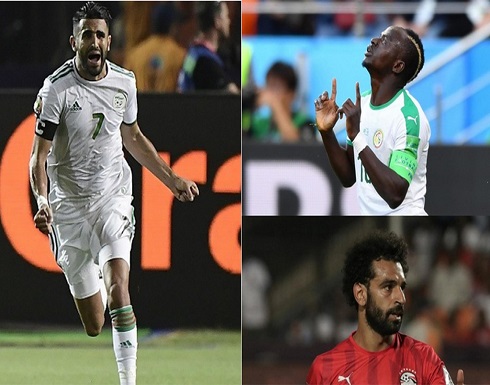 صلاح ومحرز وماني في القائمة النهائية لأفضل لاعب إفريقي