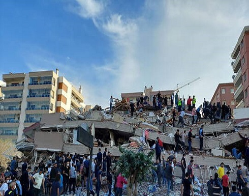 قتلى وجرحى في زلزال ضرب غرب تركيا قتلى وجرحى في زلزال ضرب غرب تركيا