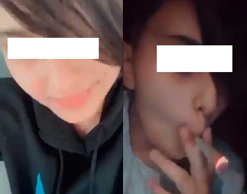فيديو لفتاة عربية تدخن في نهار رمضان مع شبان يتصدر الترند فيديو لفتاة عربية تدخن في نهار رمضان مع شبان يتصدر الترند