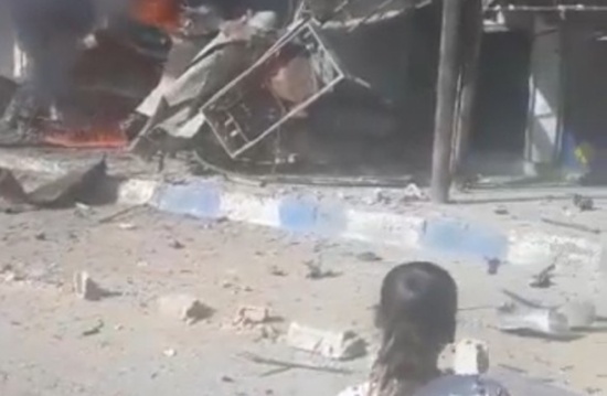 شاهد : انفجار سيارة مفخخة في مدينة تل أبيض شمال سوريا شاهد : انفجار سيارة مفخخة في مدينة تل أبيض شمال سوريا