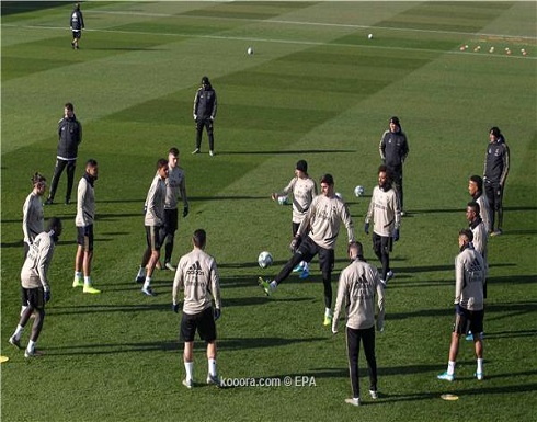 مفاجأة سعيدة في مران ريال مدريد مفاجأة سعيدة في مران ريال مدريد