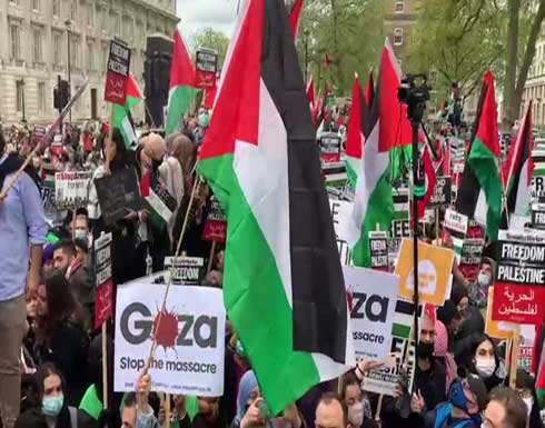 مظاهرات في لندن ومانشستير تضامنا مع الشعب الفلسطيني مظاهرات في لندن ومانشستير تضامنا مع الشعب الفلسطيني
