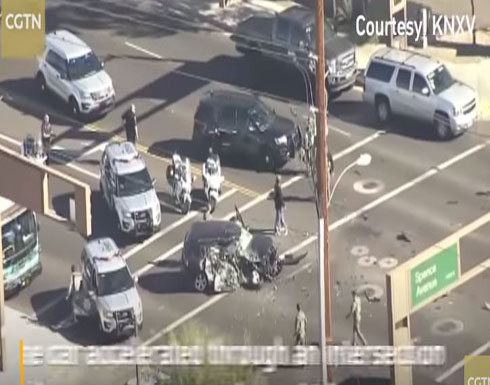 حادث مروع لسيارة تسير بسرعة جنونية على طريقة «Fast and furious» حادث مروع لسيارة تسير بسرعة جنونية على طريقة «Fast and furious»