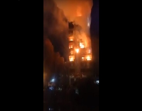 القاهرة.. اندلاع حريق هائل في بناء من 9 طوابق والخسائر بالملايين .. بالفيديو القاهرة.. اندلاع حريق هائل في بناء من 9 طوابق والخسائر بالملايين .. بالفيديو