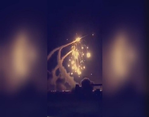 اعتراض صاروخين في سماء الرياض اعتراض صاروخين في سماء الرياض
