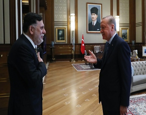 أردوغان يبدي إعجابه بلحية السراج.. هذا ما قاله .. بالفيديو أردوغان يبدي إعجابه بلحية السراج.. هذا ما قاله .. بالفيديو