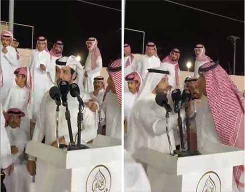 بالفيديو : بعد صفعه أمام الجمهور.. تفاصيل الصلح بين الشاعر شالح العضياني وزميله