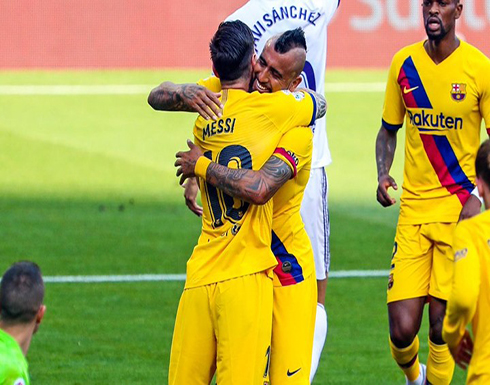 برشلونة يهزم بلد الوليد ويحافظ على آماله في الليغا برشلونة يهزم بلد الوليد ويحافظ على آماله في الليغا