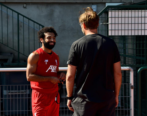 صلاح ينضم لتدريبات ليفربول (صور) صلاح ينضم لتدريبات ليفربول (صور)