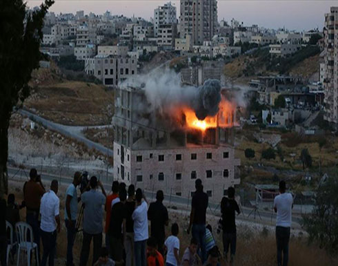 شاهد : إسرائيل تفجر بناية سكنية في القدس شاهد : إسرائيل تفجر بناية سكنية في القدس