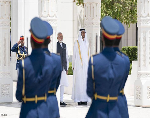 محمد بن زايد يستقبل رئيس وزراء الهند في أبوظبي محمد بن زايد يستقبل رئيس وزراء الهند في أبوظبي