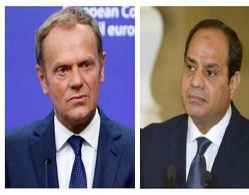 السيسي يبحث مع رئيس المجلس الأوروبى التعاون فى مواجهة الفكر المتطرف السيسي يبحث مع رئيس المجلس الأوروبى التعاون فى مواجهة الفكر المتطرف