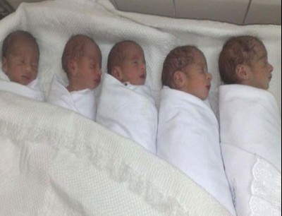 صورة امرأة تلد 6 أطفال دفعة واحدة جي بي سي نيوز