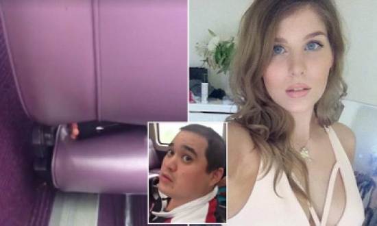 فيديو: سيدة تضبط رجلا يصورها من أسفل مقعد قطار