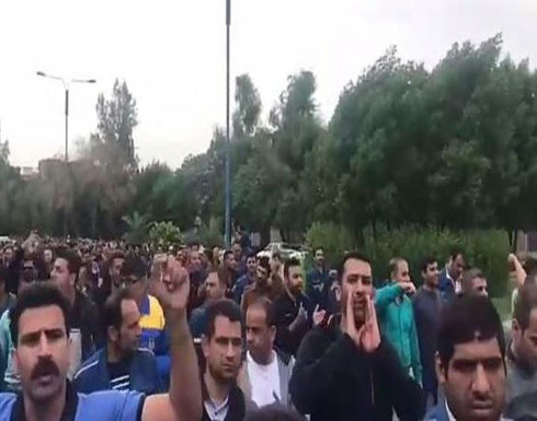 استمرار الاحتجاجات العمالية في الأحواز وسط طوق أمني استمرار الاحتجاجات العمالية في الأحواز وسط طوق أمني