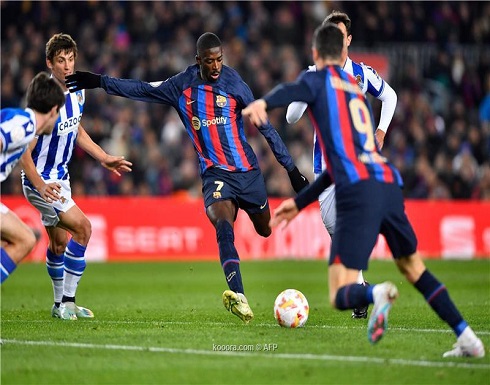 هدف ديمبلي يقود برشلونة لنصف نهائي كأس الملك هدف ديمبلي يقود برشلونة لنصف نهائي كأس الملك