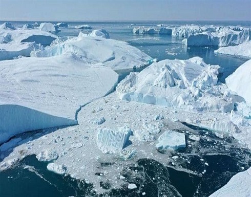 العثور على "نهر مظلم" تحت جليد جزيرة العثور على "نهر مظلم" تحت جليد جزيرة
