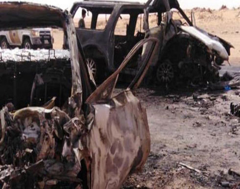 حادث سيارة أليم.. مصرع أسرة سعودية بالكامل حرقاً .. بالصور حادث سيارة أليم.. مصرع أسرة سعودية بالكامل حرقاً .. بالصور