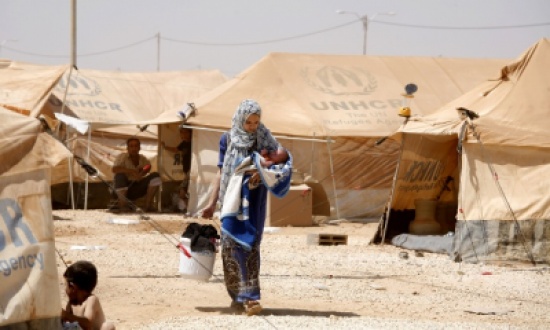 احتراق خيمة في الزعتري وإصابة أفراد العائلة